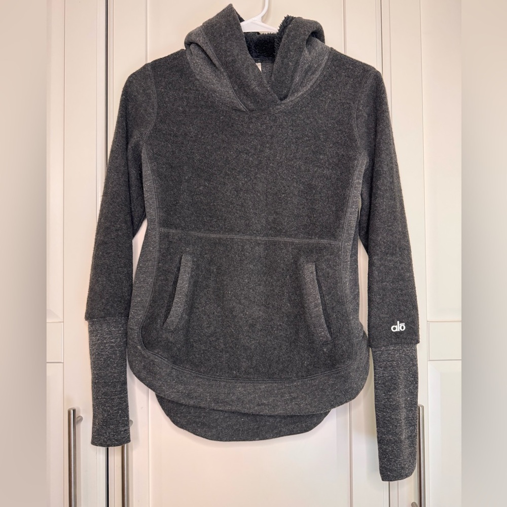 ALO Yoga Gray Hoodie Sweatshirt